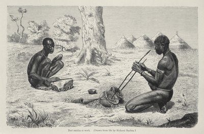 巴罗史密斯在工作中，来自人类历史的弗里德里希拉瑟泽教授，酒吧。在1904年 作者 理查德·布赫塔（Richard Buchta）